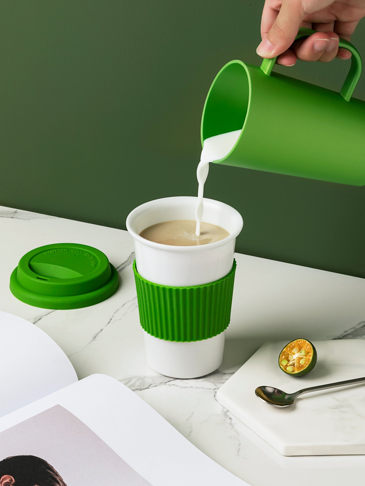 Corndrop Coffee Cup - PLA- Eco Friendly-Biodegradable